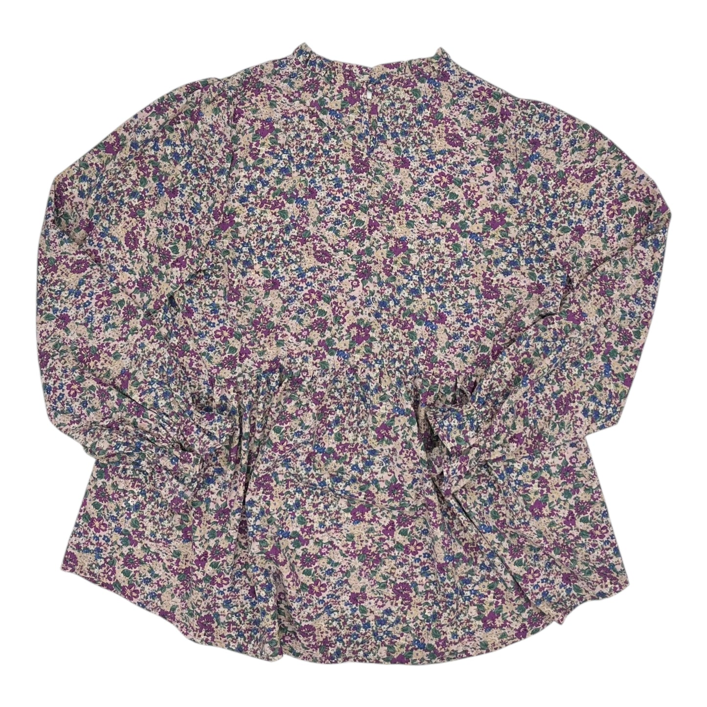 Blouse Ls By Clothes Mentor In Purple, Size:L