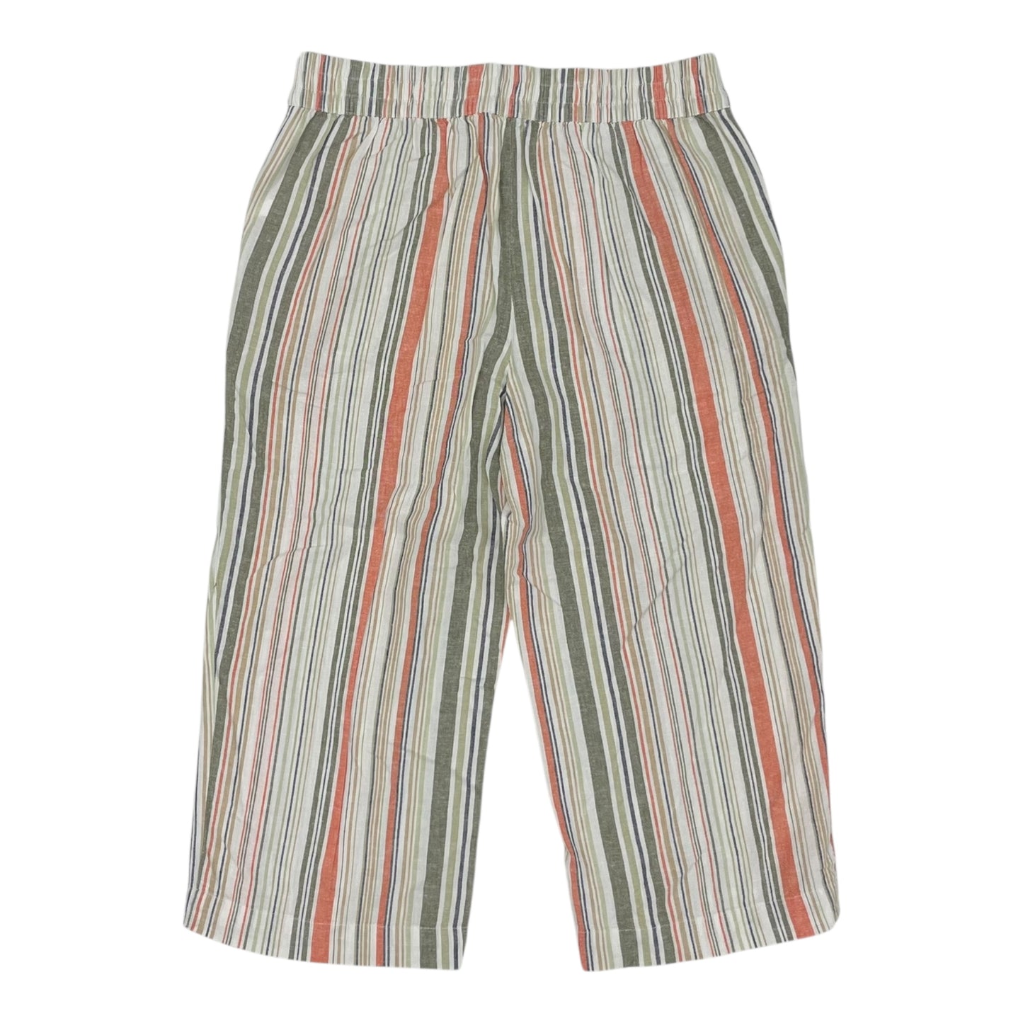Pants Cropped By Croft And Barrow In Striped Pattern, Size:S