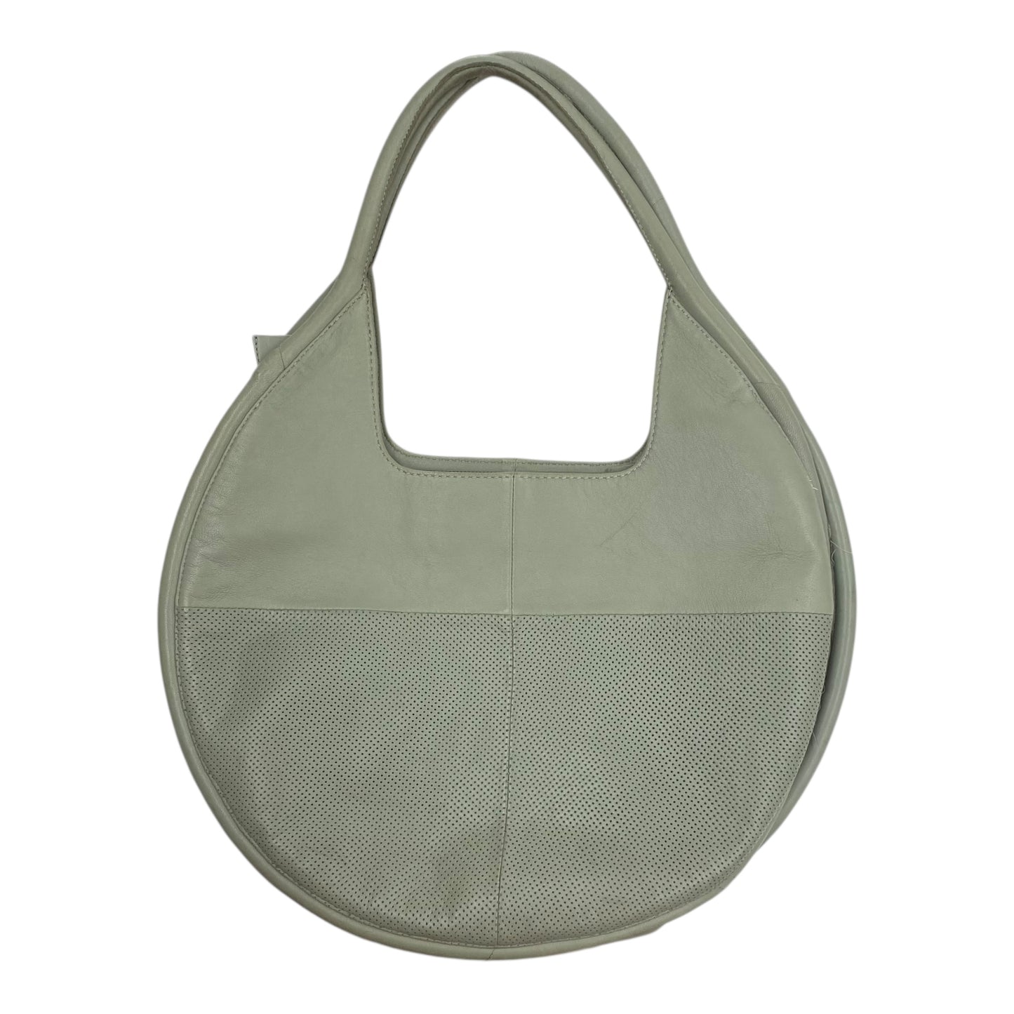 Tote Leather By Anthropologie In Green, Size:Medium