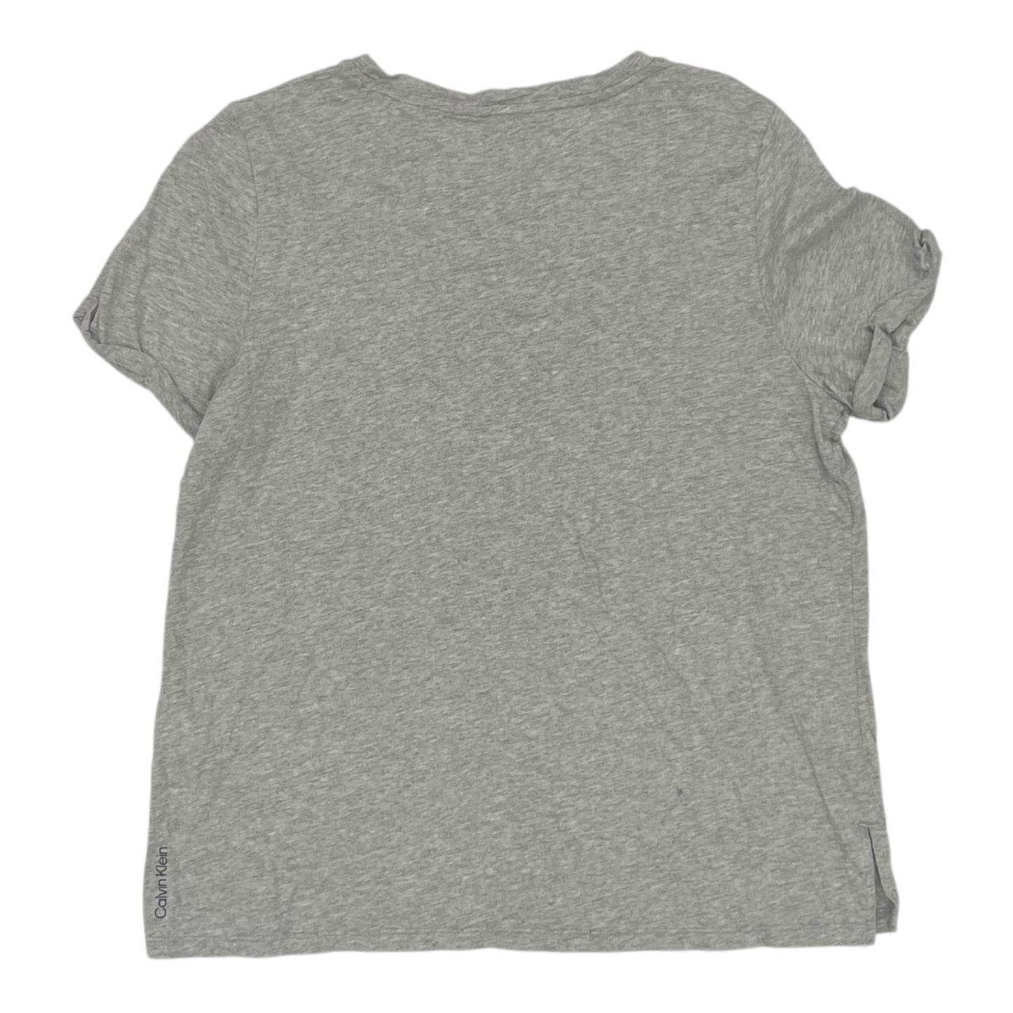 Top Ss By Calvin Klein In Grey, Size:L