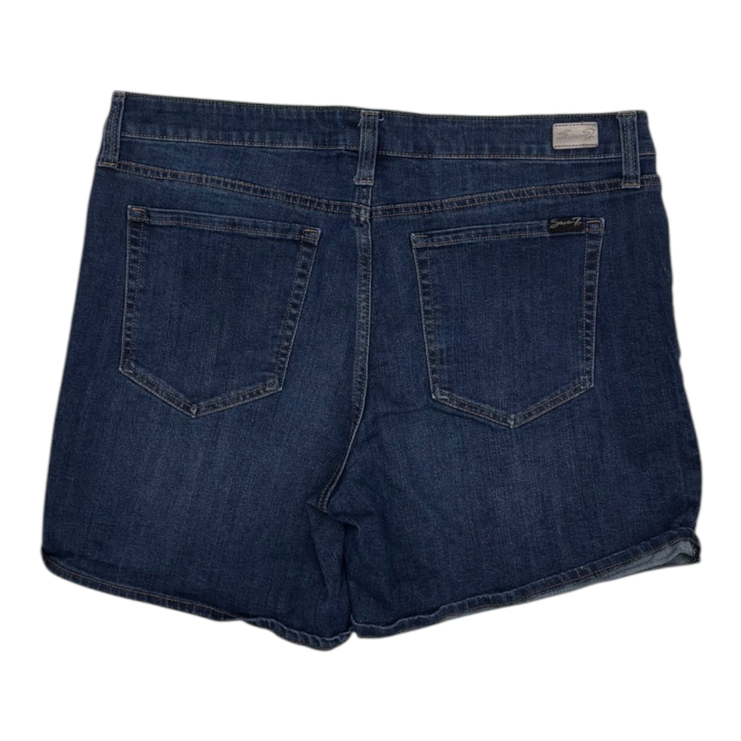 Shorts By Seven 7 In Blue Denim, Size:14
