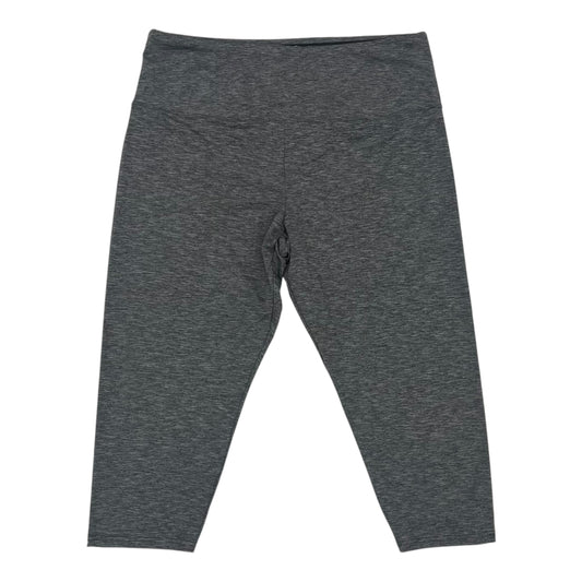 Athletic Leggings Capris By Style And Company Sport In Grey, Size:Xxxl