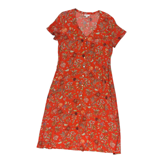 Dress Casual Maxi By J. Jill In Orange, Size:M