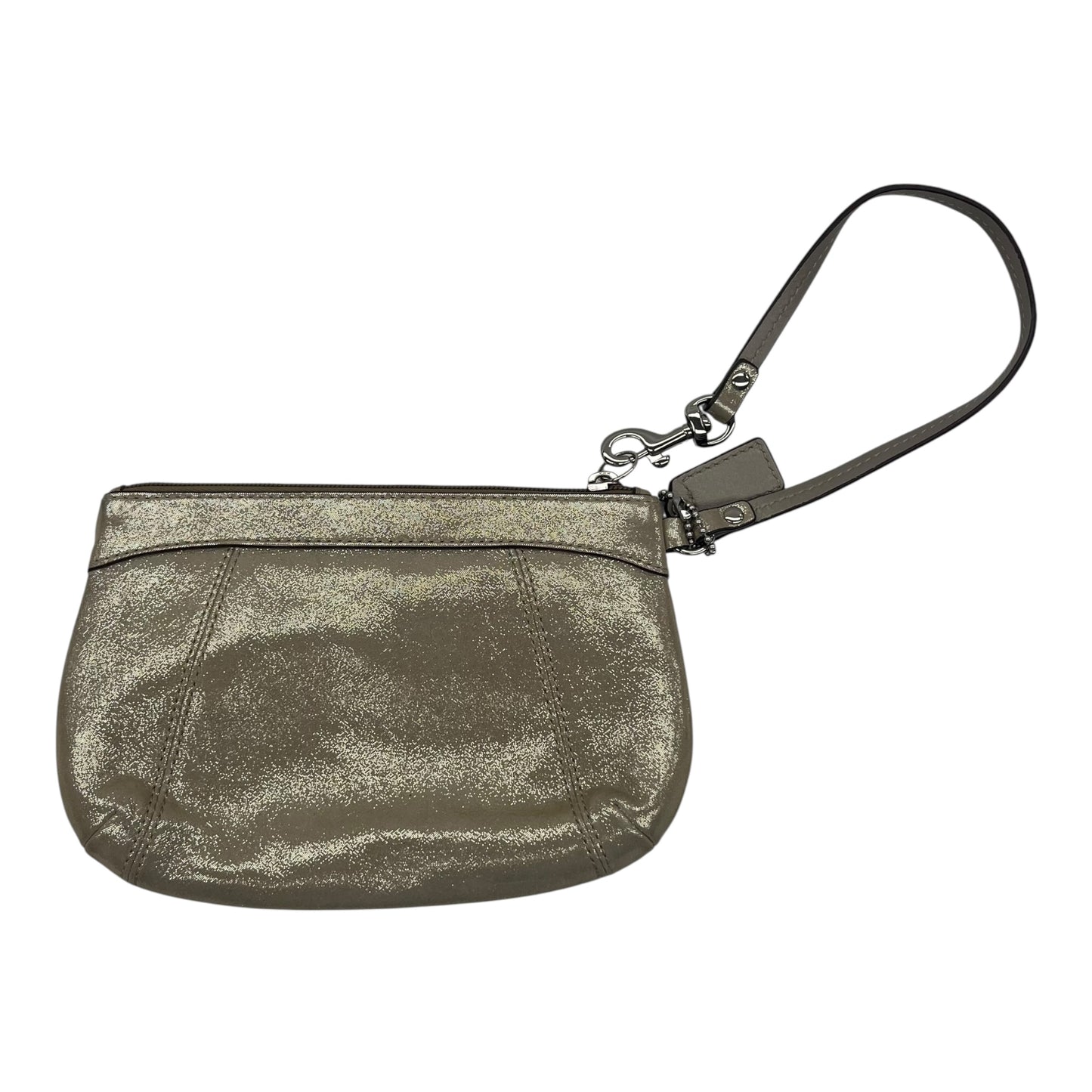 Wristlet Designer By Coach In Gold, Size:Medium
