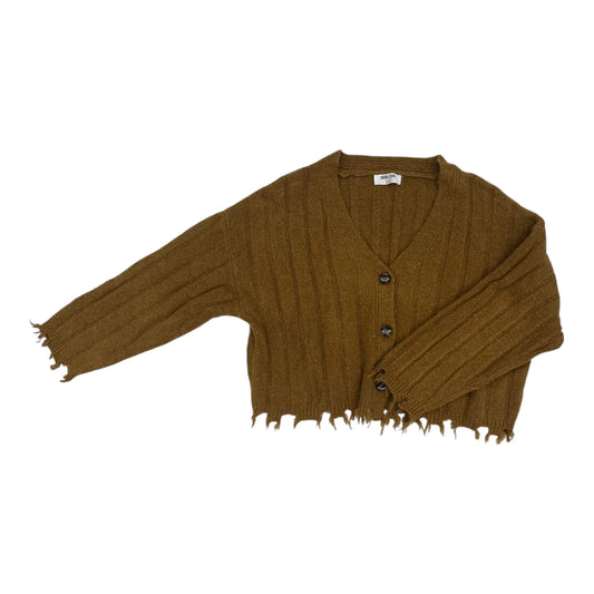 Sweater Cardigan By Double Zero In Brown, Size:S