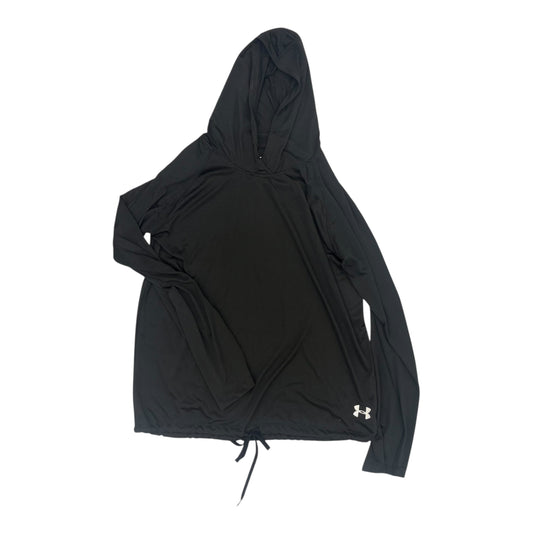 Athletic Top Ls Hoodie By Under Armour In Black, Size:L