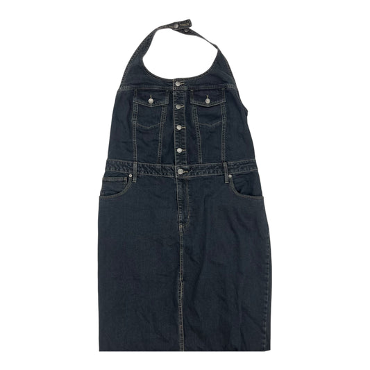 Dress Casual Midi By Universal Standard In Black Denim, Size:Xl