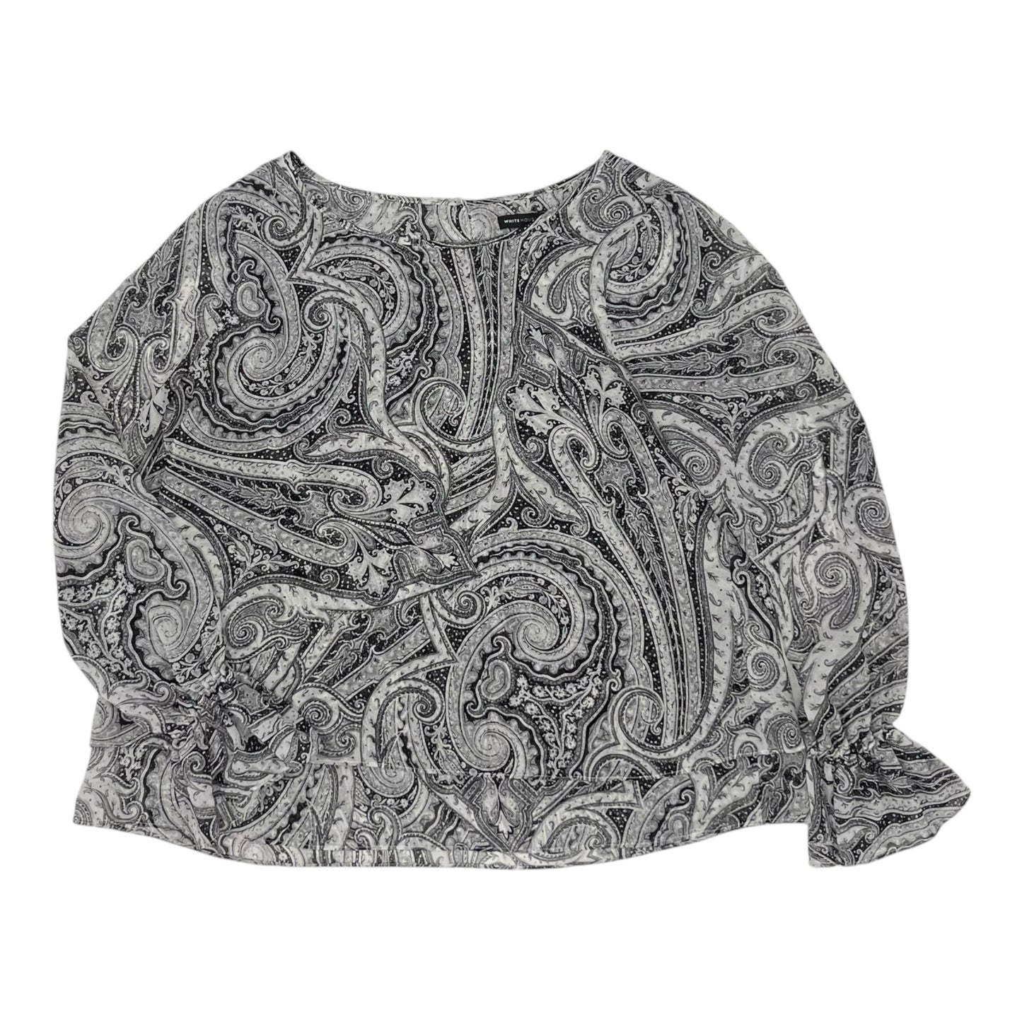 Blouse Ls By White House Black Market In Grey, Size:M