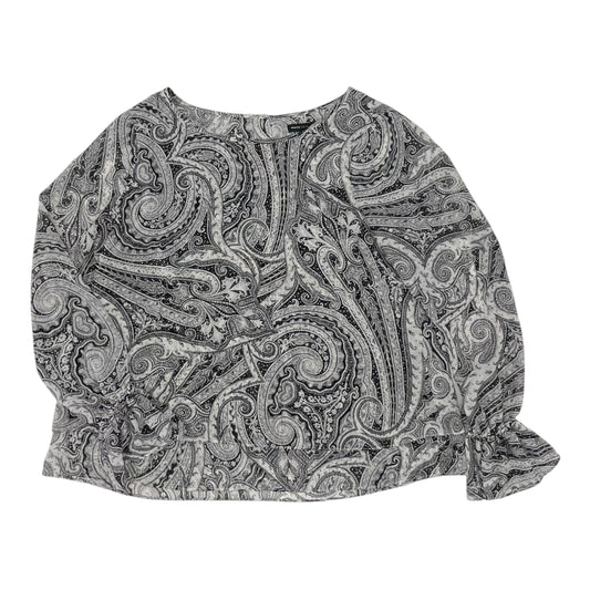 Blouse Ls By White House Black Market In Grey, Size:M