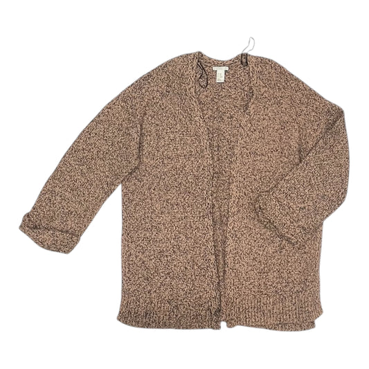 Sweater Cardigan By H&M In Black & Tan, Size:S