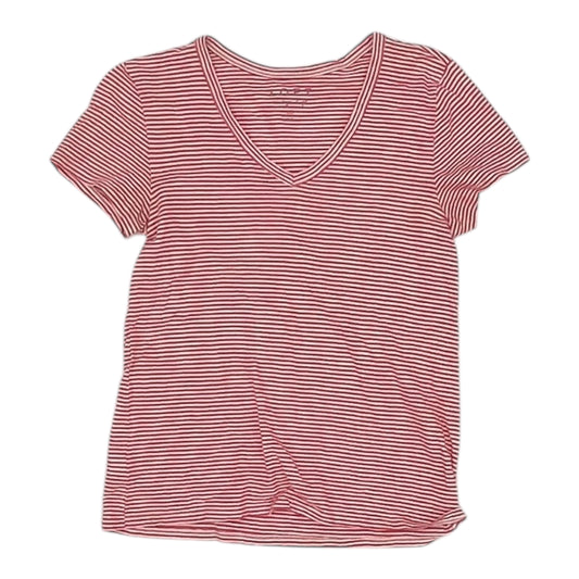Top Ss By Loft In Red & White, Size:Xs