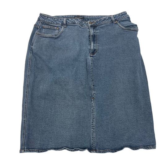 BLUE DENIM    CLOTHES MENTOR SKIRT MIDI, Size 22