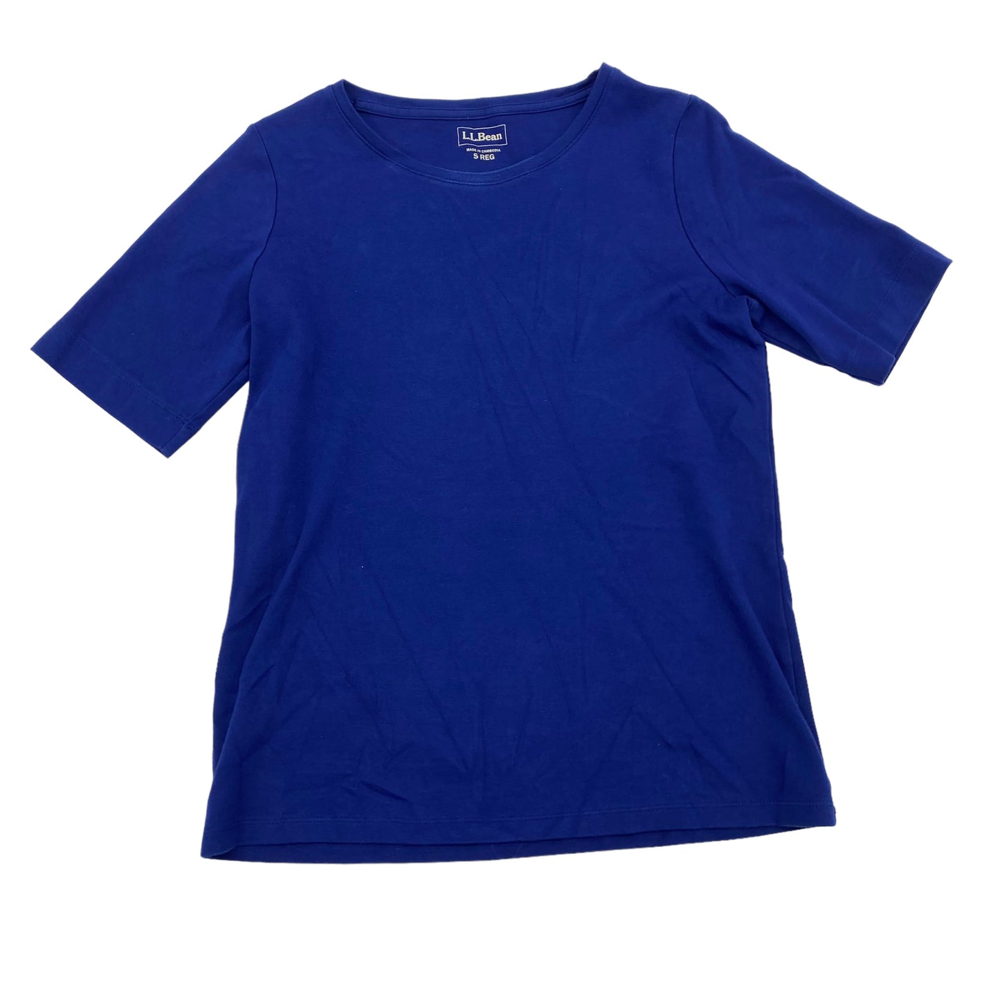 BLUE TOP SS BASIC by L.L. BEAN Size:S