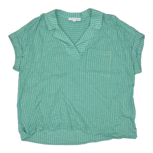 BLUE & GREEN TOP SS by JANE AND DELANCEY Size:XL