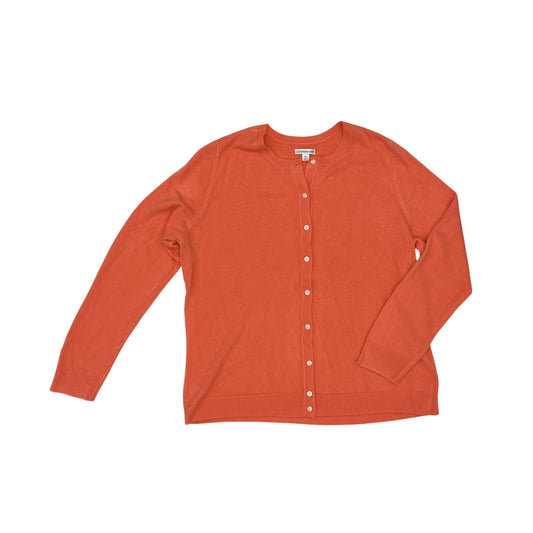 ORANGE CARDIGAN by CROFT AND BARROW Size:XL