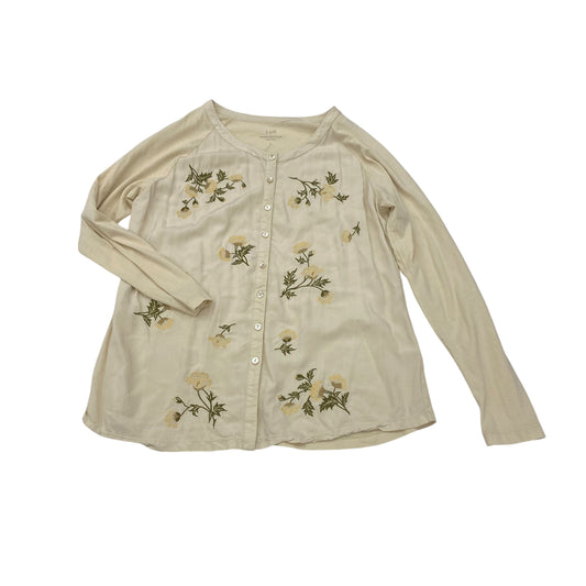 Top Ls By J. Jill In Cream, Size:M