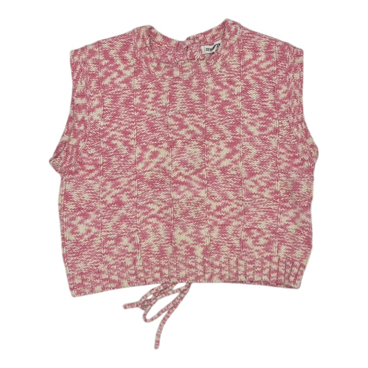 Vest Sweater By Steve Madden In Pink, Size:M