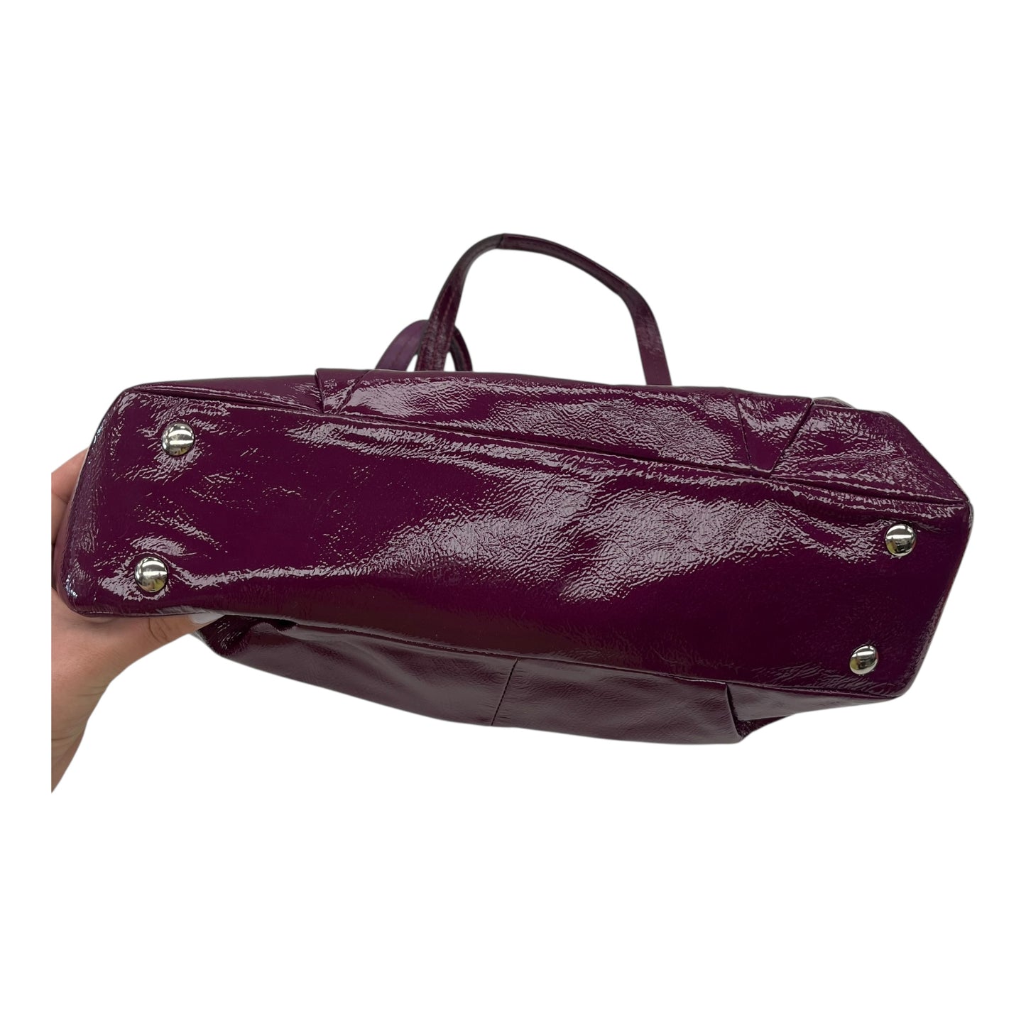 Handbag Designer By Coach In Purple, Size:Medium