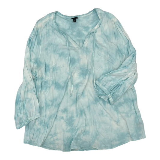 Top Ls By Torrid In Blue, Size:4X