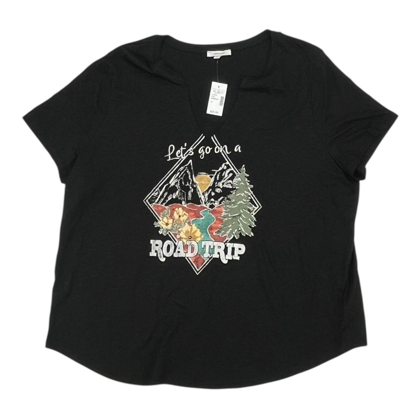 Top Ss By Maurices In Black, Size:1X