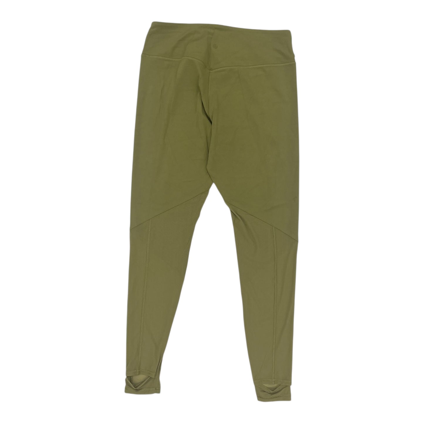 Athletic Leggings By Lululemon In Green, Size:Xl