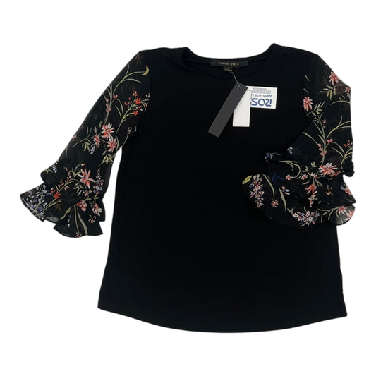 Blouse 3/4 Sleeve By Cynthia Steffe In Black, Size:S