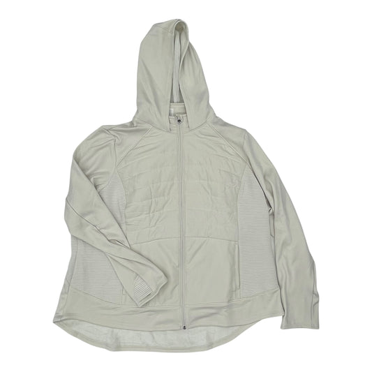 Athletic Jacket By Tek Gear In Tan, Size:3X