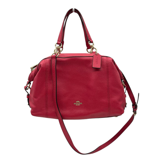 Handbag Designer By Coach In Pink, Size:Medium