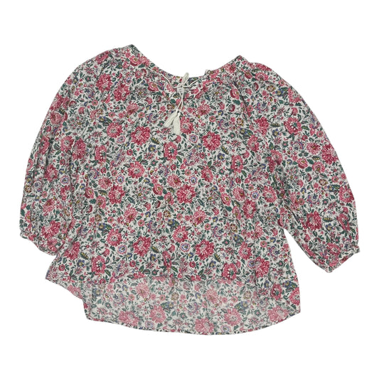 Blouse 3/4 Sleeve By Old Navy In Floral Print, Size:Xxl