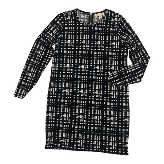 Dress Designer By Michael Kors In Black & Cream, Size:Xl