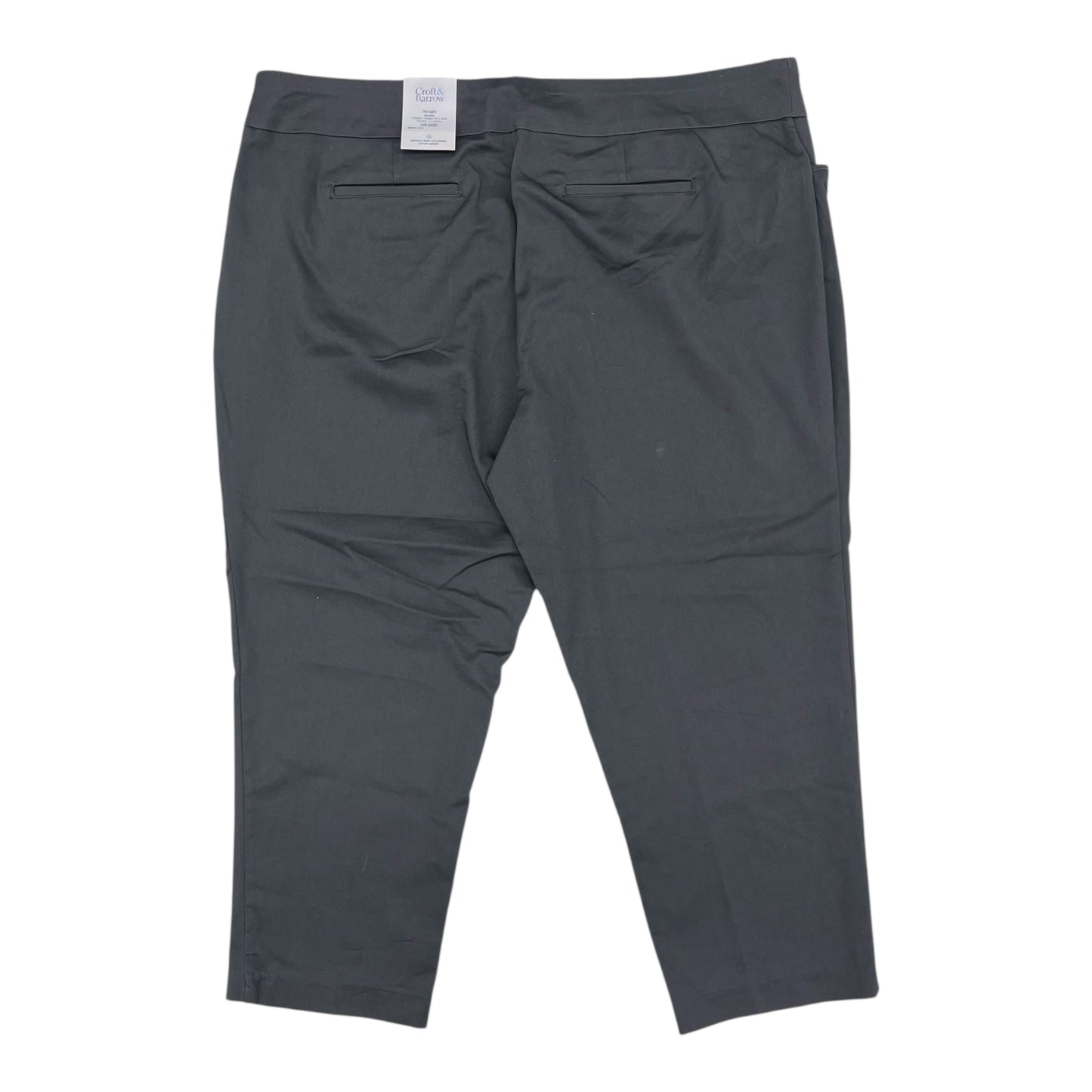 Pants Chinos & Khakis By Croft And Barrow In Grey, Size:24