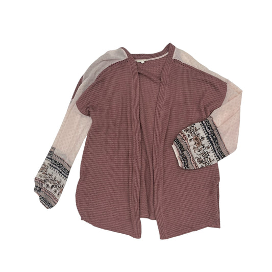 Cardigan By Maurices In Pink, Size:Xxl