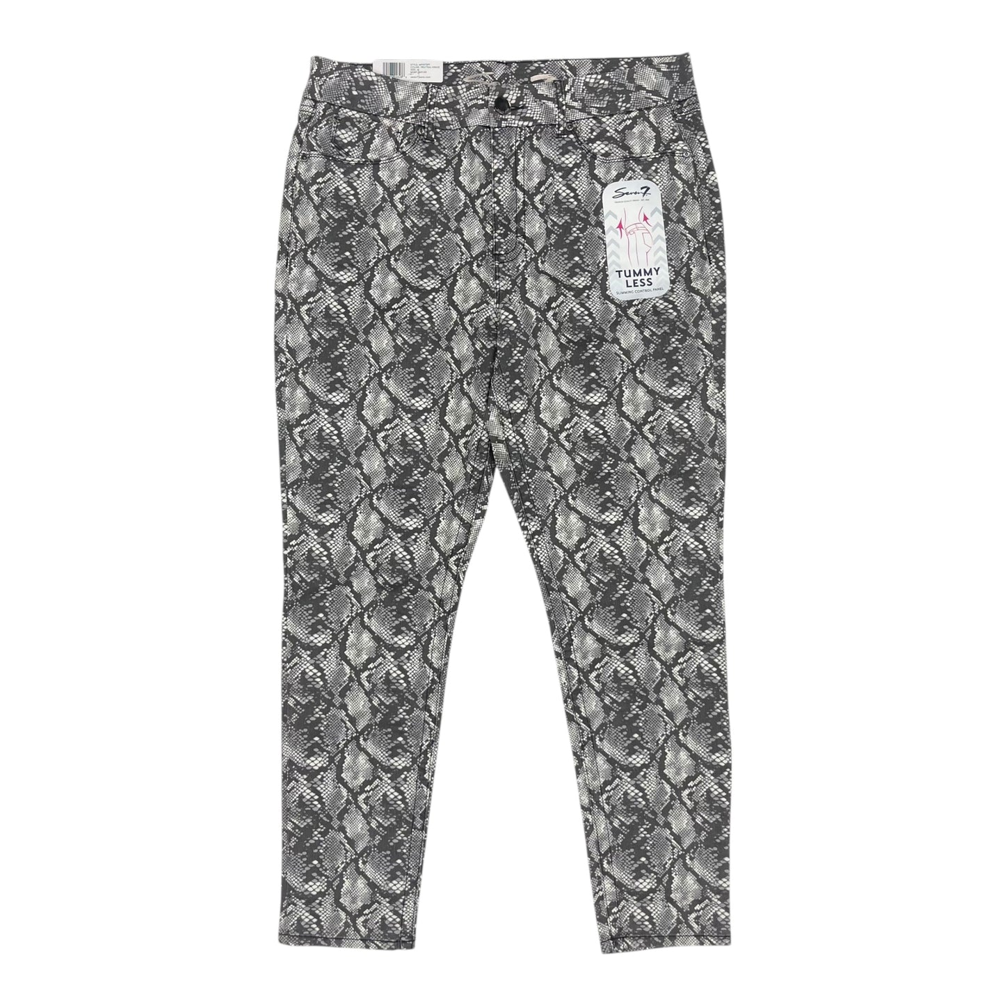 Jeans Skinny By Seven 7 In Snakeskin Print, Size:16