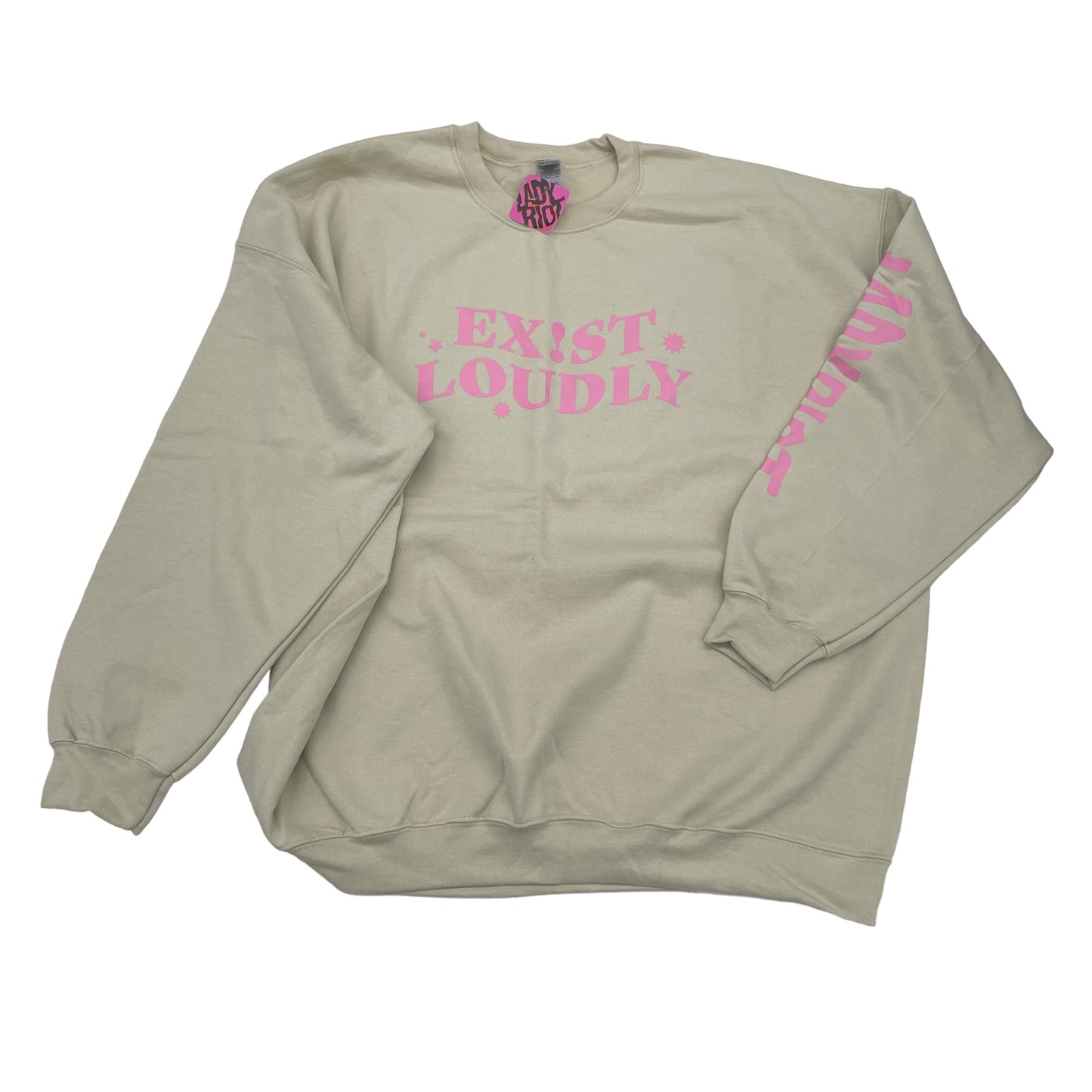 TAN SWEATSHIRT CREWNECK by GILDAN Size:3X