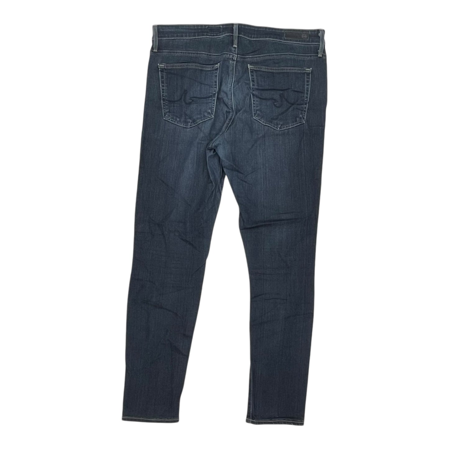 Jeans Cropped By Adriano Goldschmied In Blue Denim, Size:12