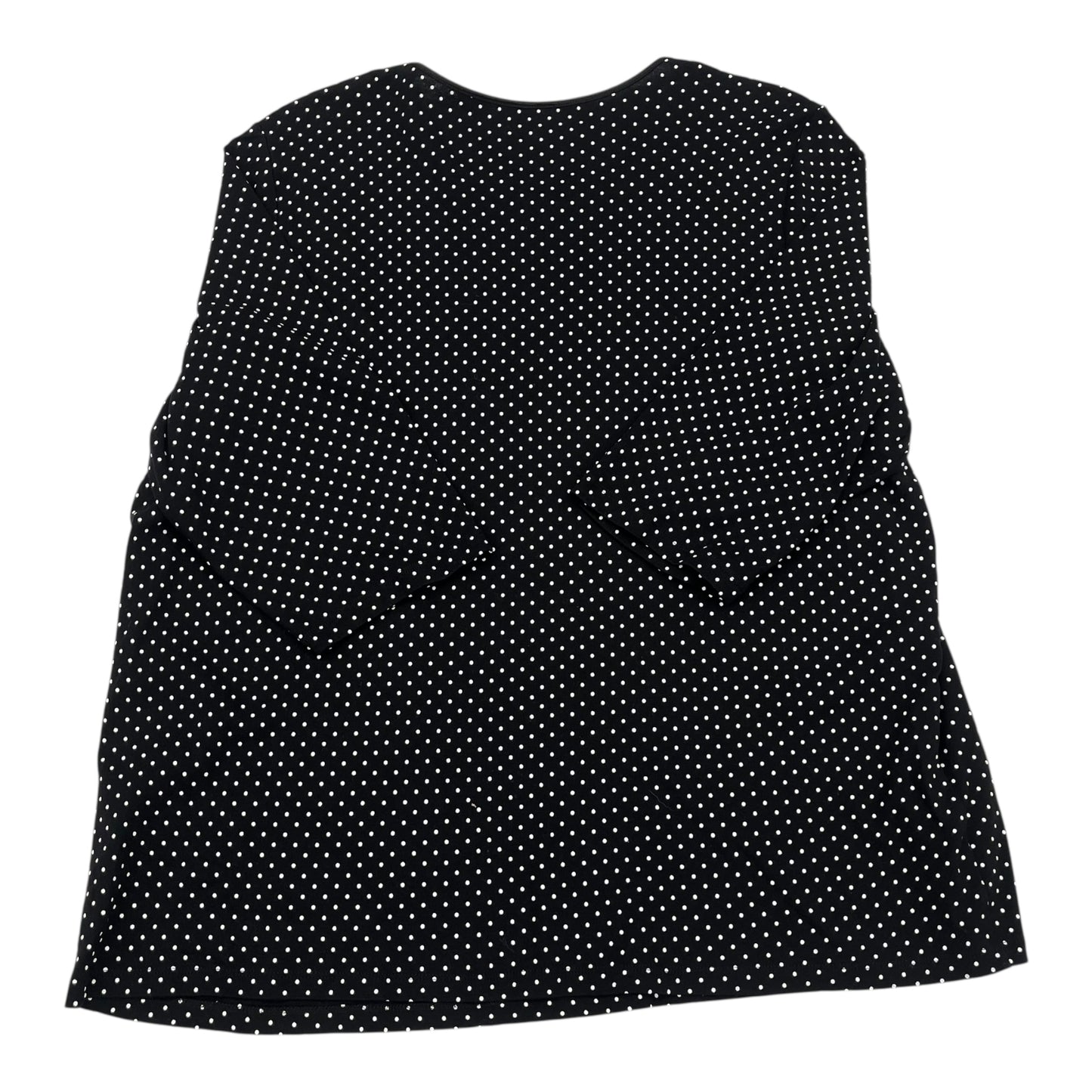Top 3/4 Sleeve By Cj Banks In Black, Size:3X