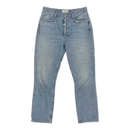 Jeans Straight By Agolde In Blue Denim, Size:2