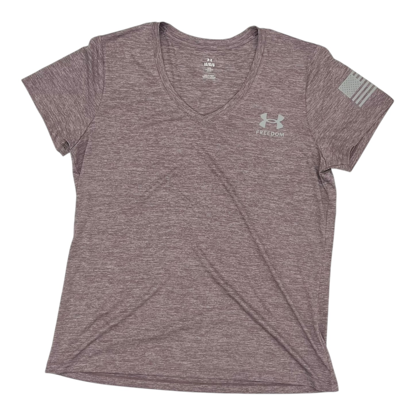 Athletic Top Ss By Under Armour In Mauve, Size:L