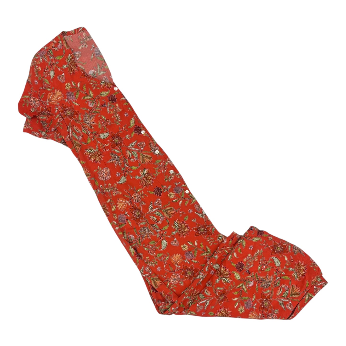 Dress Casual Maxi By J. Jill In Orange, Size:M