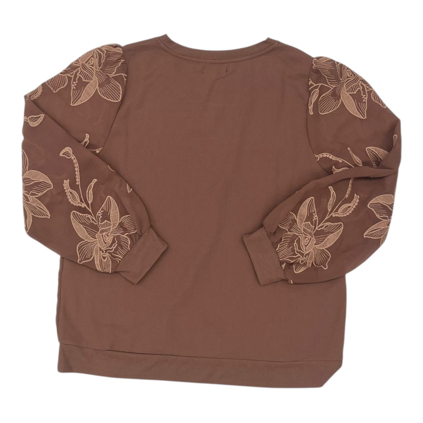 Blouse Ls By Maurices In Brown, Size:L