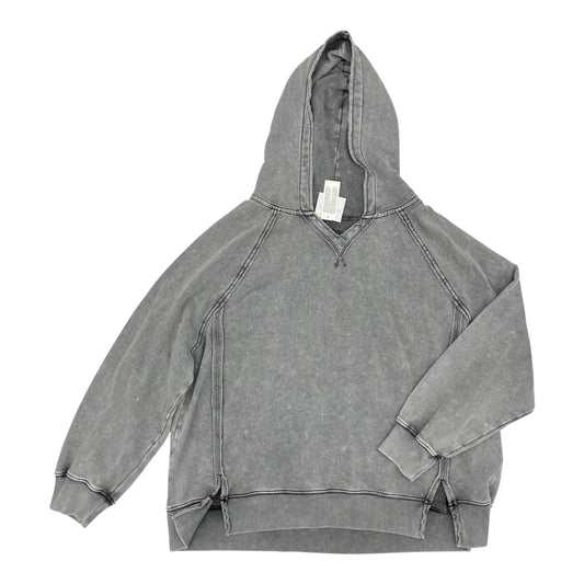 Sweatshirt Hoodie By American Eagle In Grey, Size:L