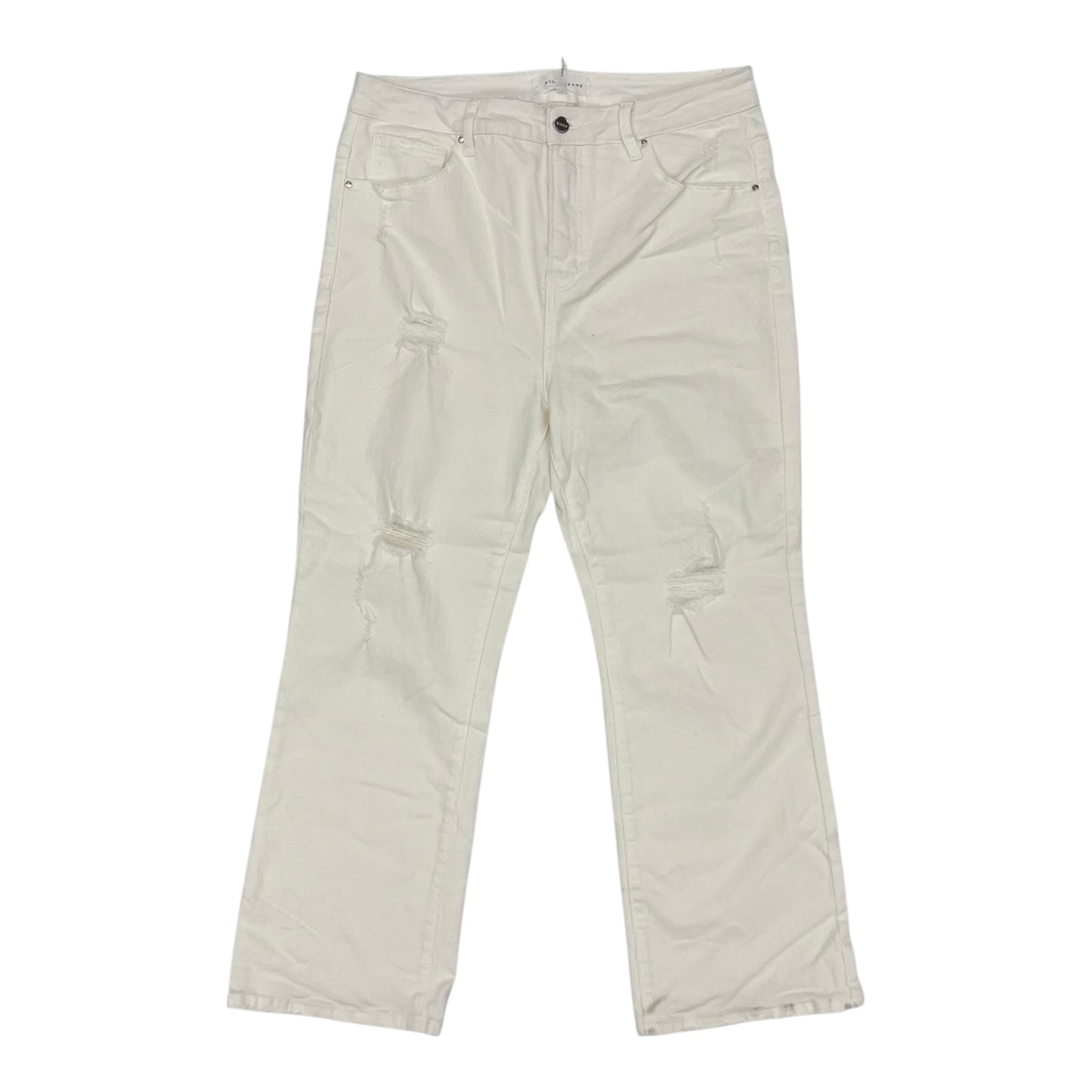 Jeans Boot Cut By Risen In Cream, Size:1X