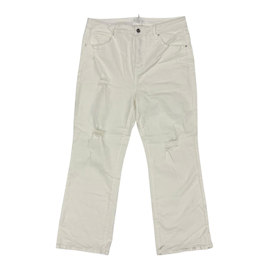 Jeans Boot Cut By Risen In Cream, Size:1X
