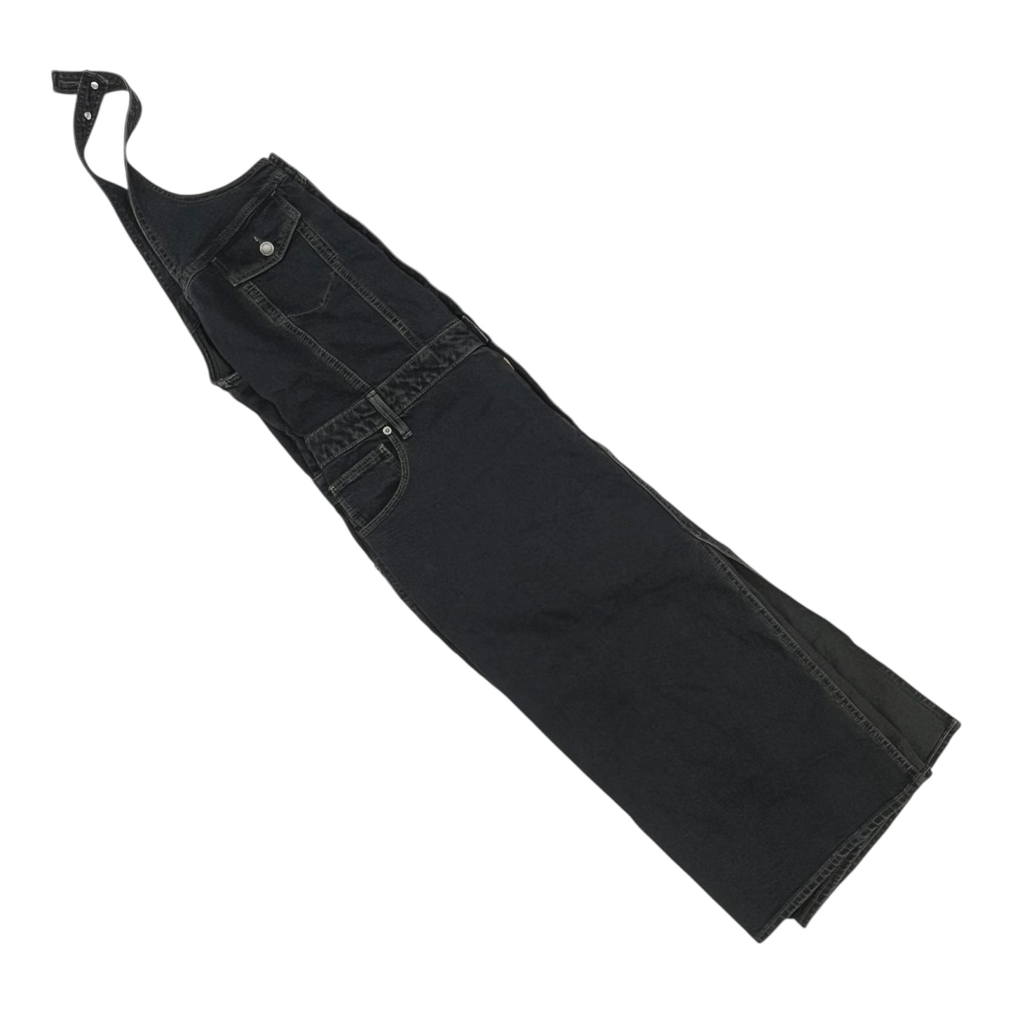 Dress Casual Midi By Universal Standard In Black Denim, Size:Xl