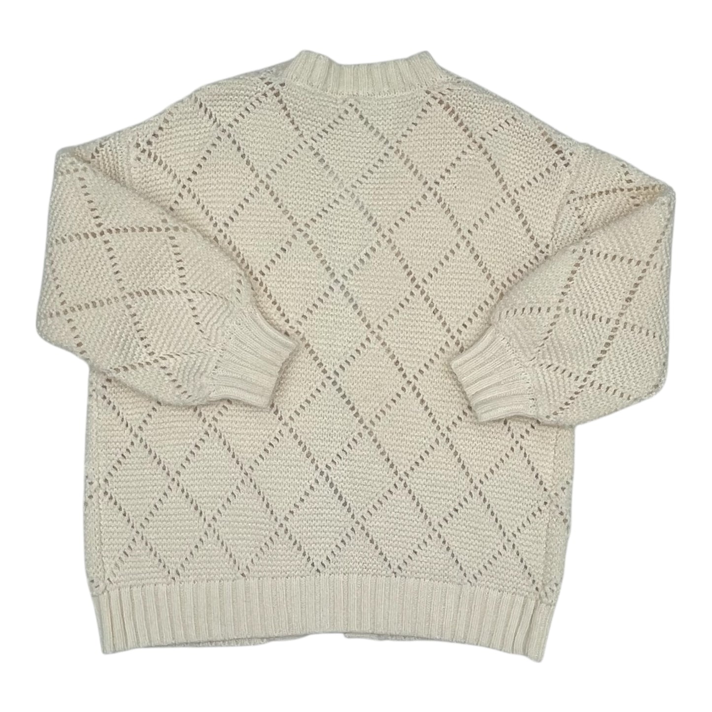 Sweater Cardigan By By Together In Cream, Size:S