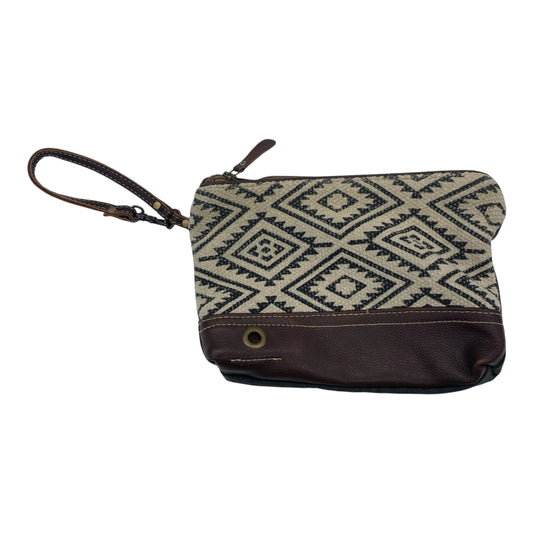 Wristlet By Myra In Black & Cream, Size:Medium