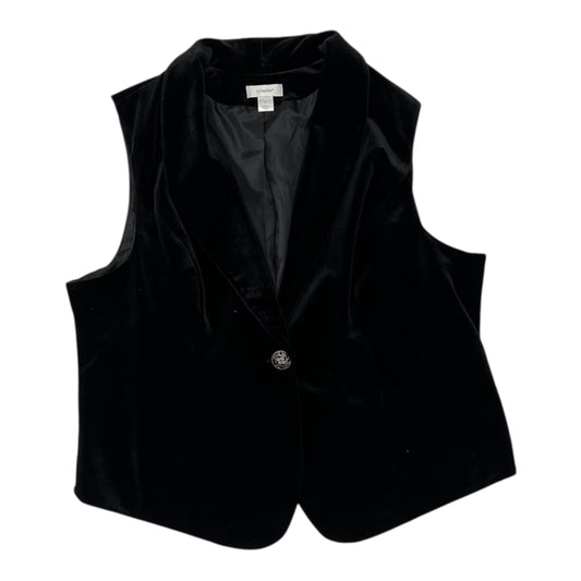 Vest Other By Cj Banks In Black, Size:1X
