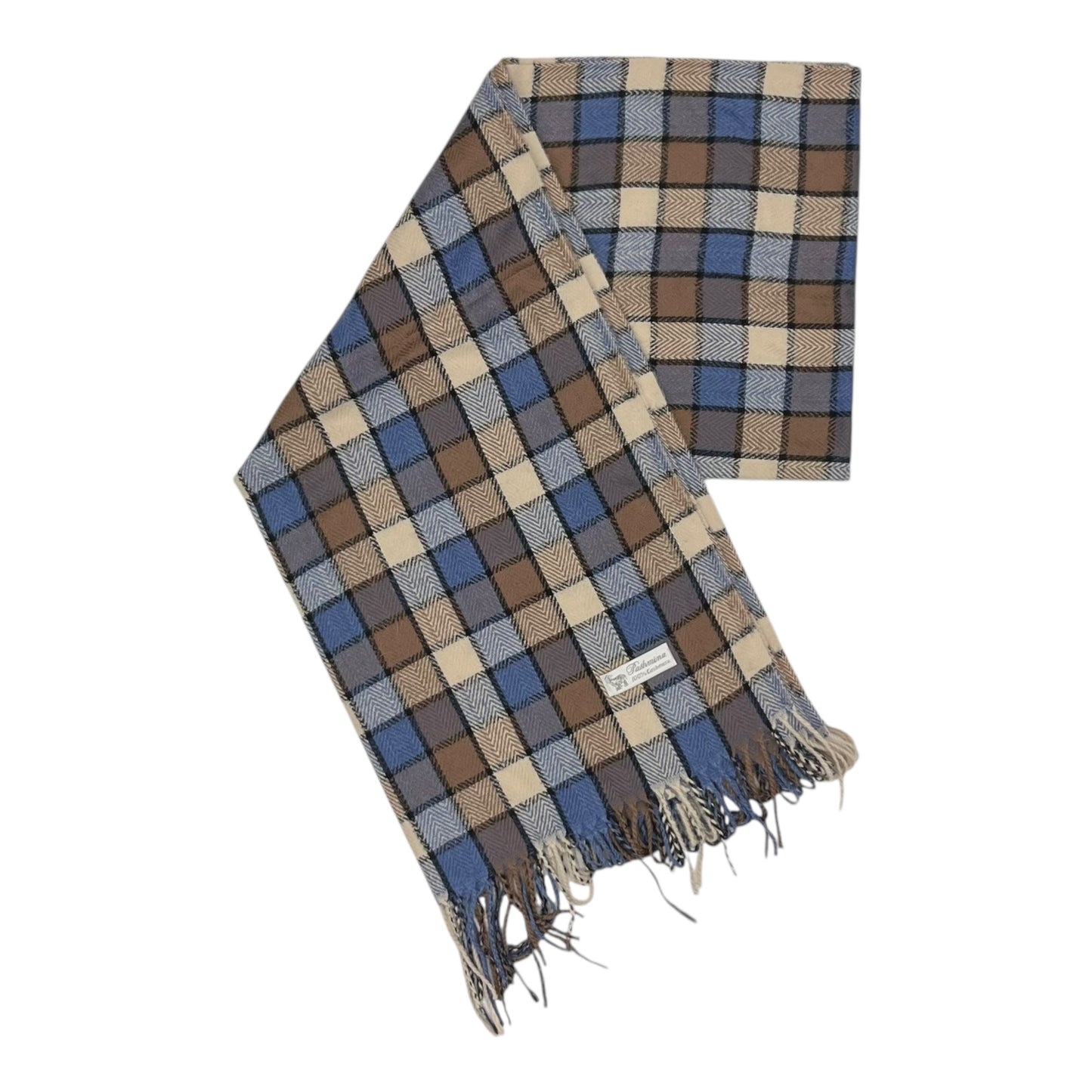Scarf Long By Clothes Mentor In Plaid Pattern