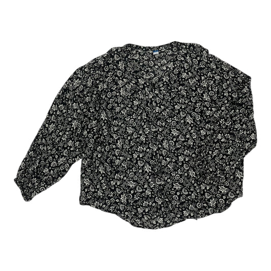 Blouse Ls By Old Navy In Floral Print, Size:Xl