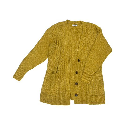 Sweater Cardigan By Nine West In Yellow, Size:M
